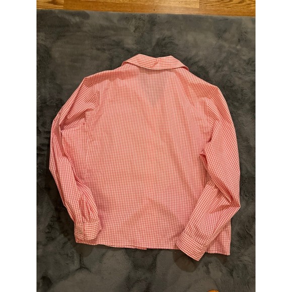 Pink and white button up - Picture 3 of 4